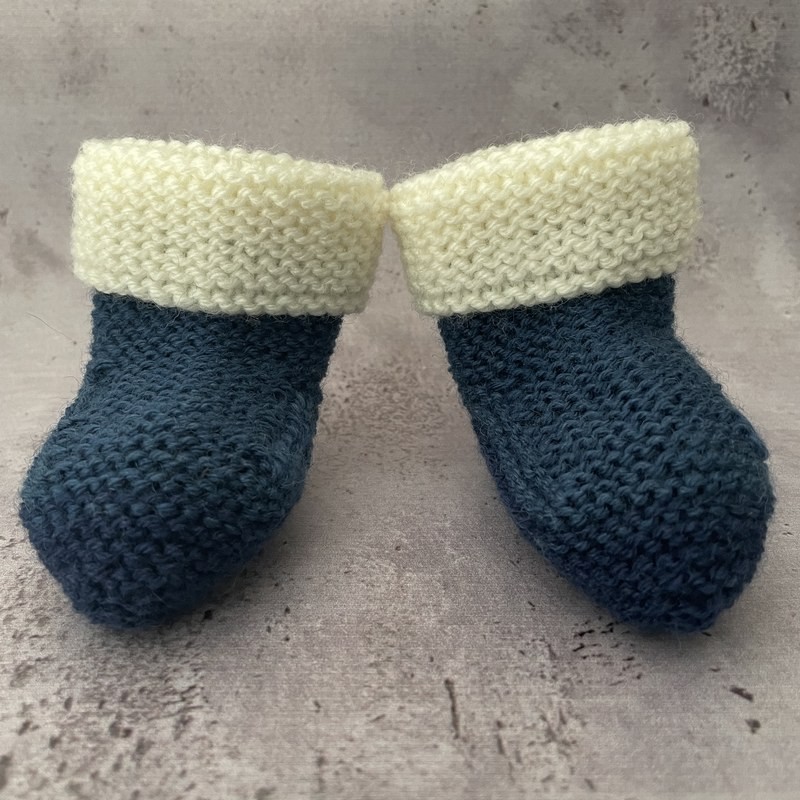 Chaussons Bébé 3 mois – Blanc 2Bleus