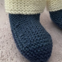 Chaussons Bébé 3 mois – Blanc 2Bleus