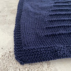 Couverture 34x55cm – Bleu Marine – Personnalisable
