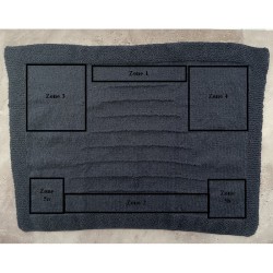 Couverture 43x57cm – Bleu Gris – Personnalisable