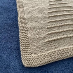 Couverture 45x75cm – Beige – Personnalisable