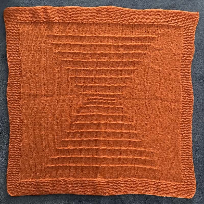 Couverture 71x71cm – Orange – Personnalisable