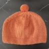 Bonnet Bébé 3 mois – Orange - Personnalisable