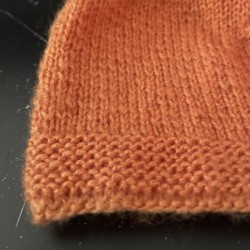 Bonnet Bébé 3 mois – Orange - Personnalisable