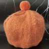 Bonnet Bébé 3 mois – Orange - Personnalisable