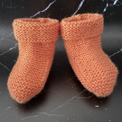 Chaussons Bébé 3 mois – Orange