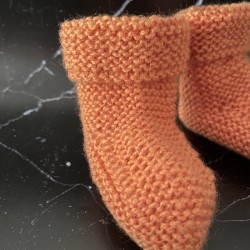 Chaussons Bébé 3 mois – Orange