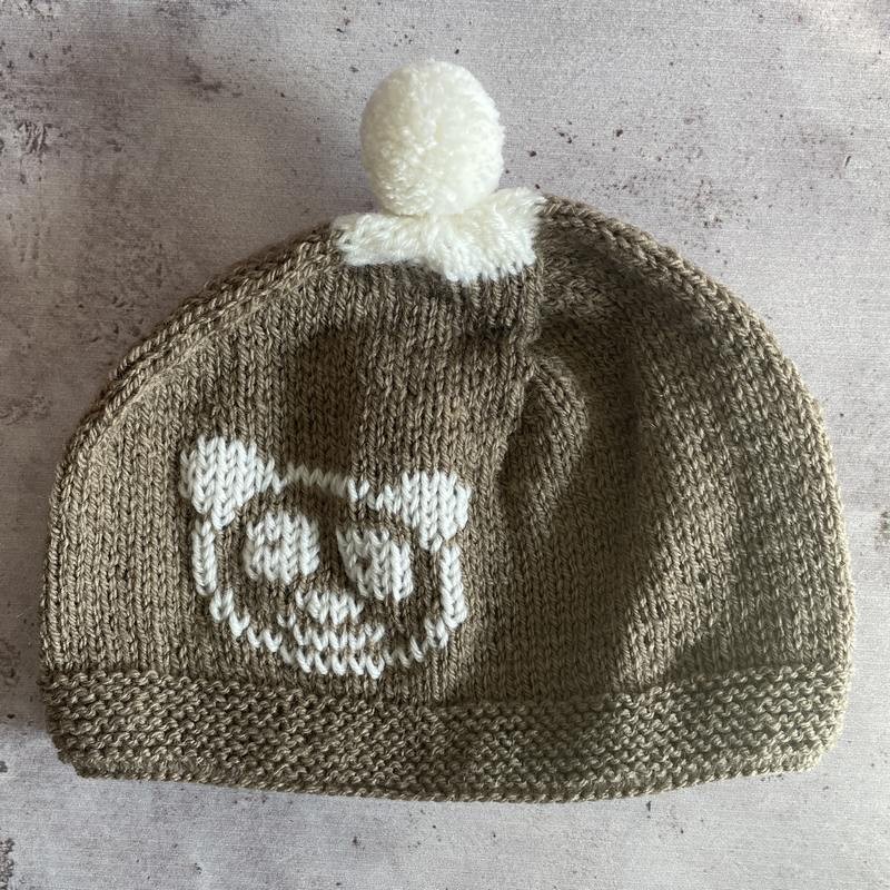 Bonnet Bébé 3 mois - Uni Brun – Panda Blanc