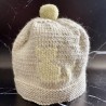 Bonnet Bébé 1 an et + - Beige - Chat Jaune