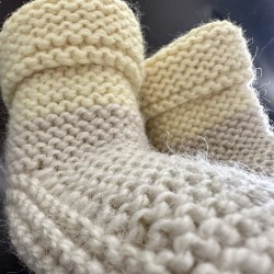 Chaussons Bébé 1 an et + - Beige & Jaune