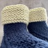 Chaussons Bébé 3 mois Bleu & Beige