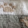 Bonnet Bébé 6 mois – Gris Blanc – Pattes de Chien Brun