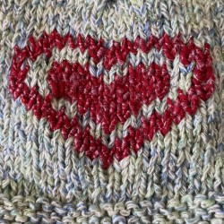 Bonnet Bébé 6 mois - Multicolore - Coeur Rouge